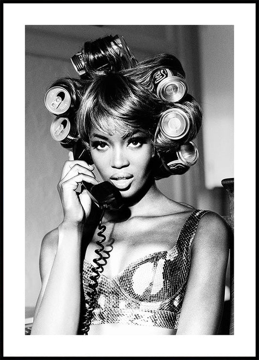 Naomi Campbell on Phone Plakat