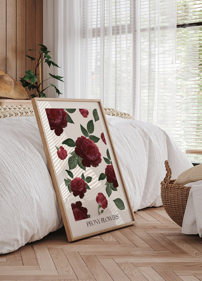 Peony Flowers Plakat