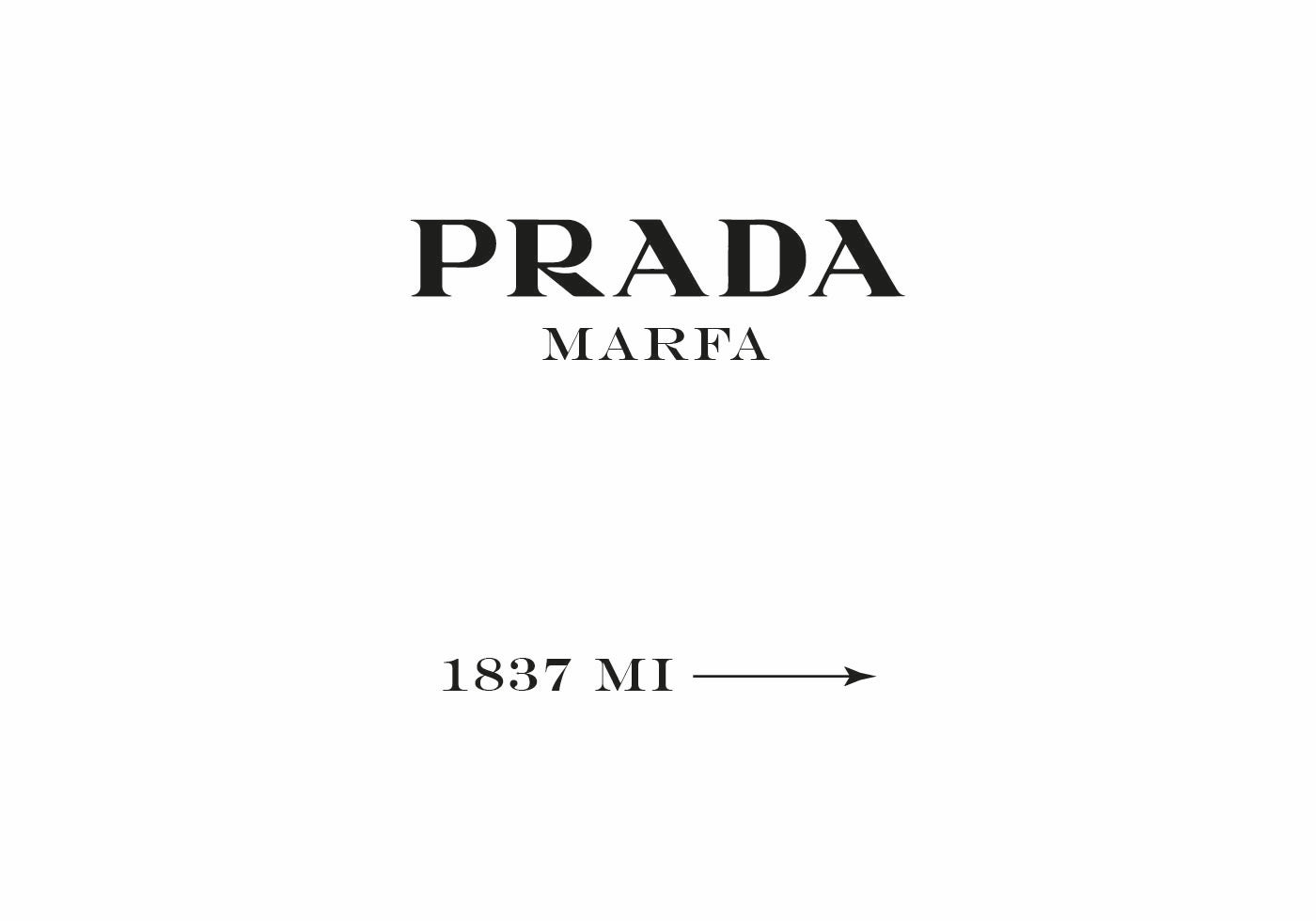 Prada Marfa Plakat