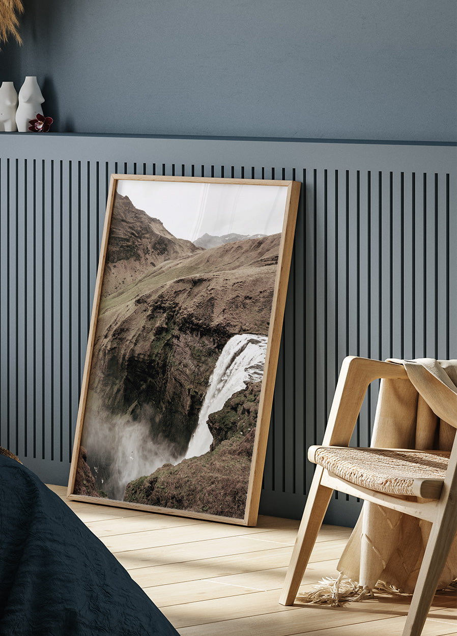 Skogafoss Waterfall Plakat