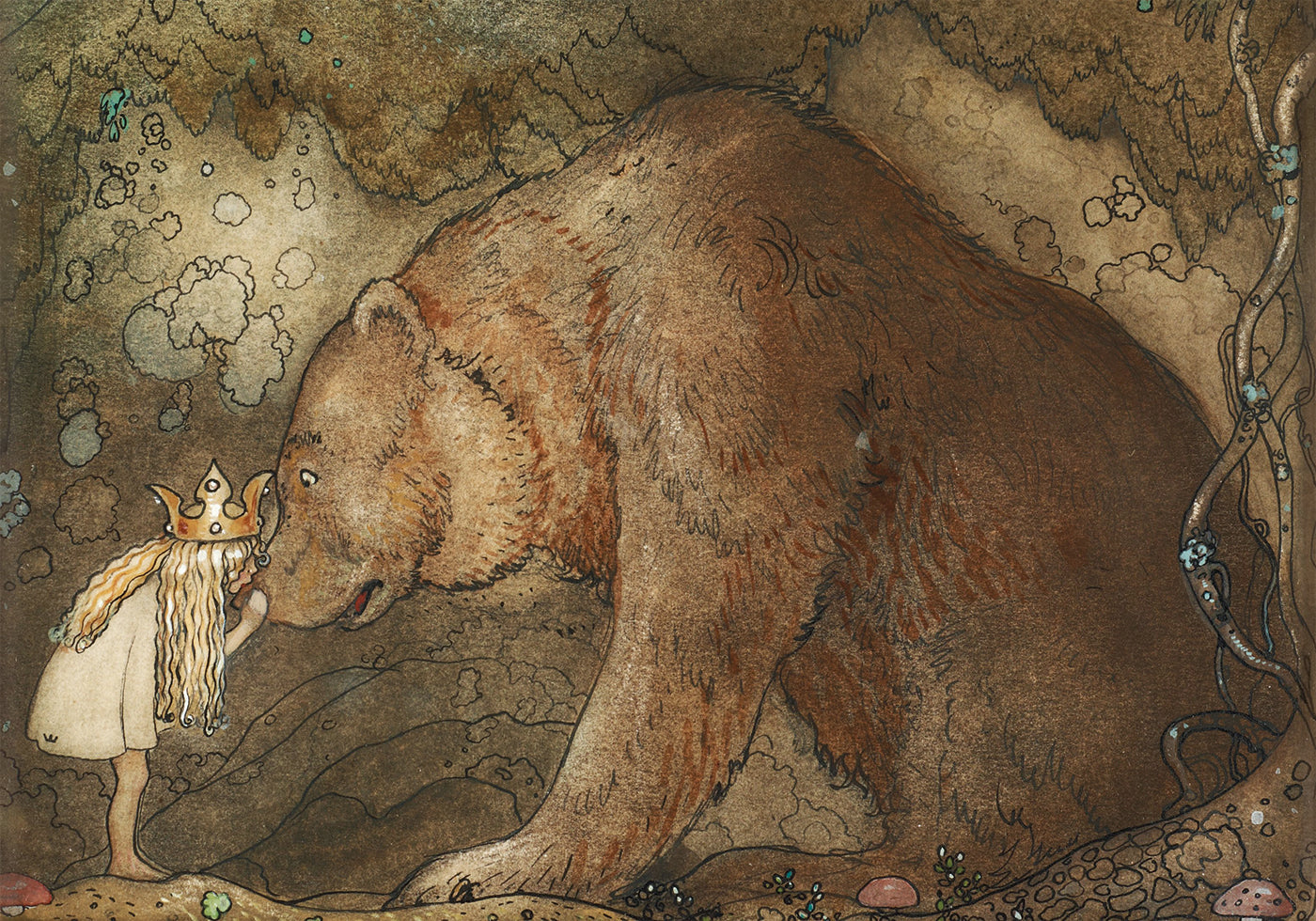 Stackars Lilla Basse By John Bauer Plakat