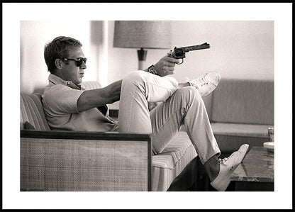 Steve McQueen Movie Scene Poster 1963 Plakat