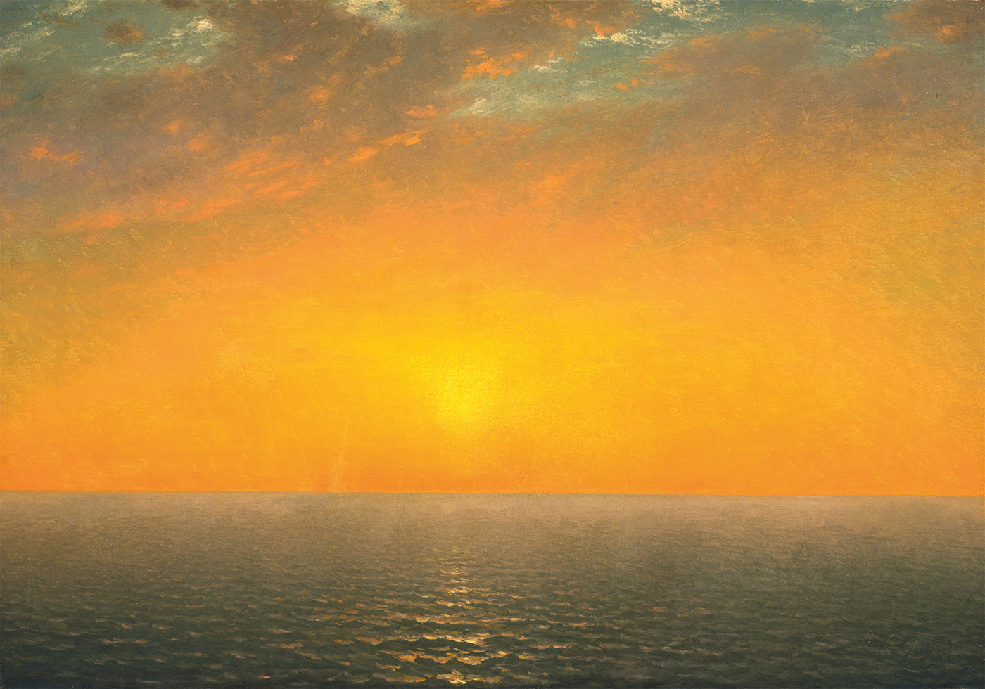 Sunset On the Sea By John Frederick Kensett Plakat