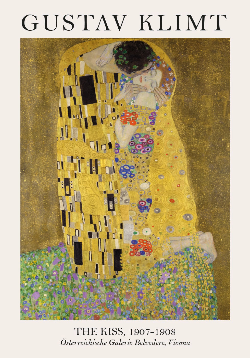 The Kiss By Gustav Klimt Plakat