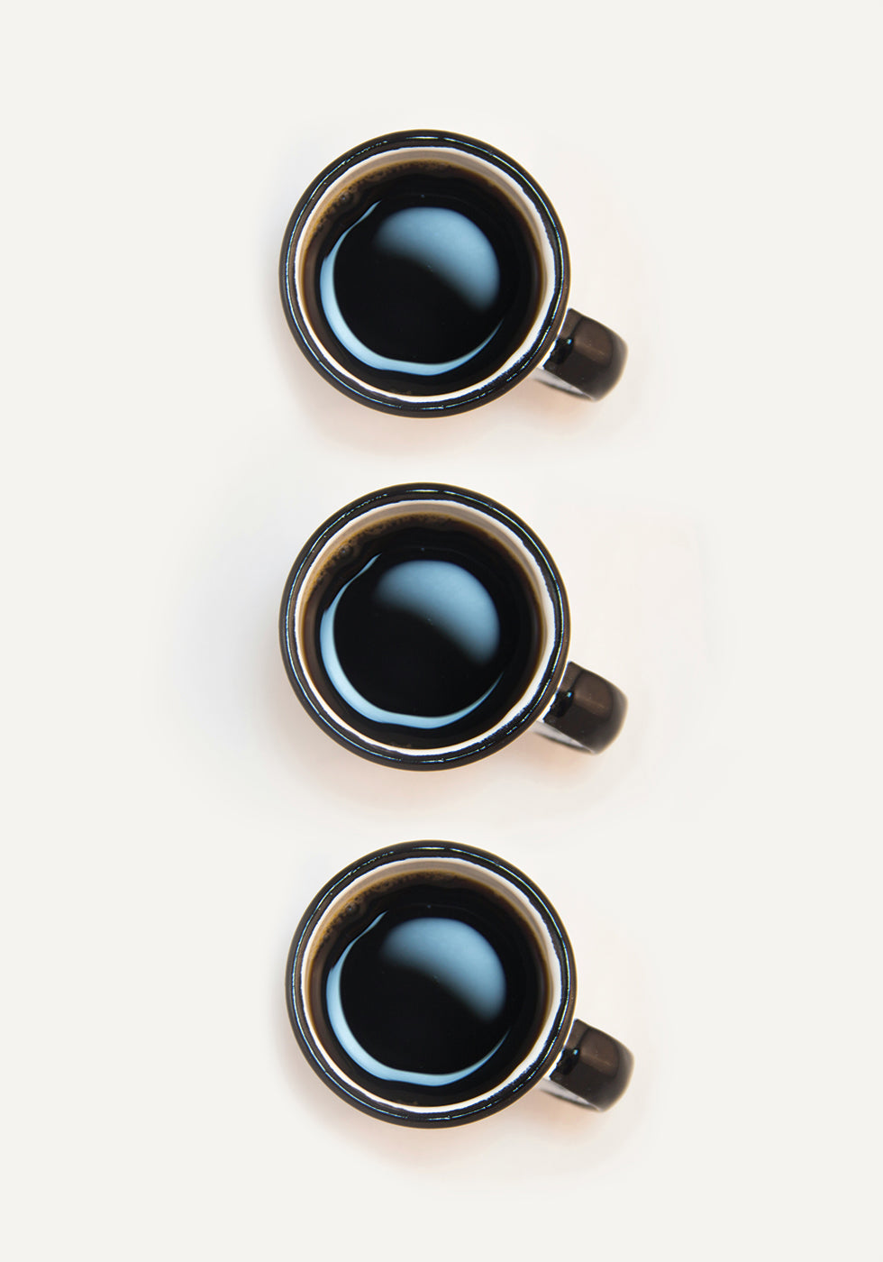 Three Cups Of Coffee Plakat