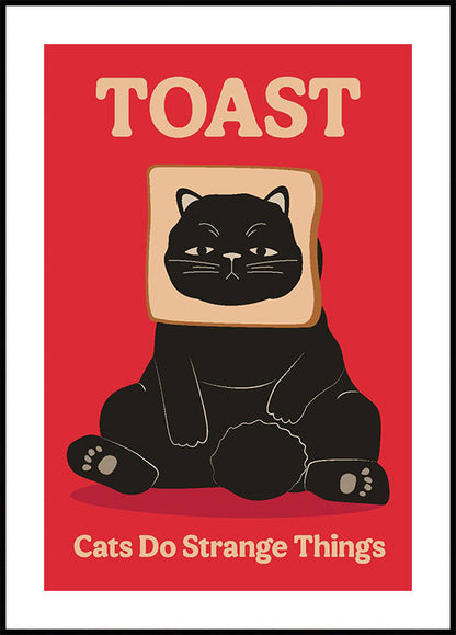 Toast Cat Plakat