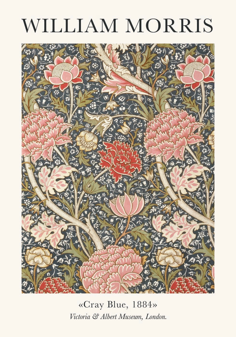 William Morris Cray Blue Plakat