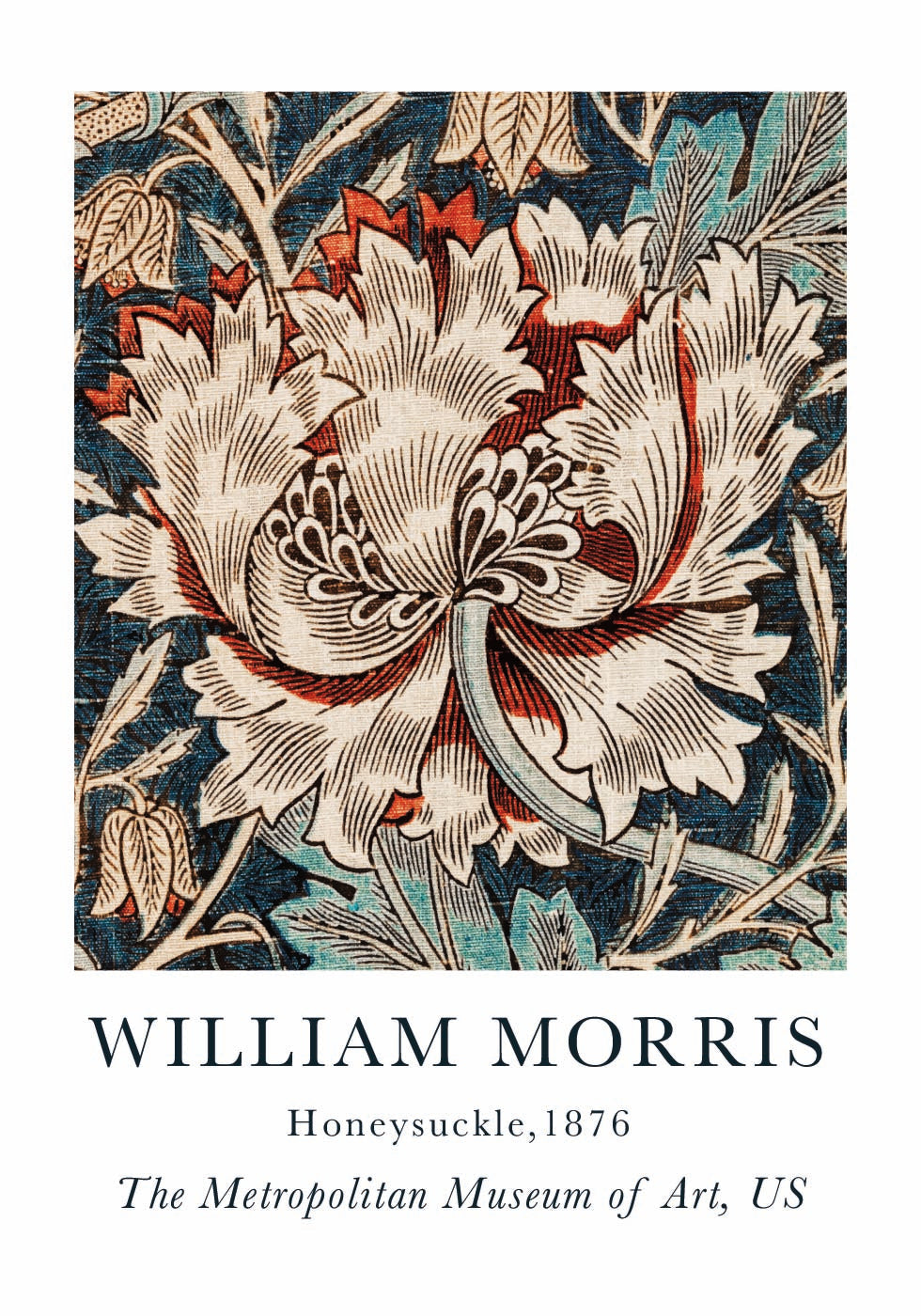 William Morris Honeysuckle Plakat