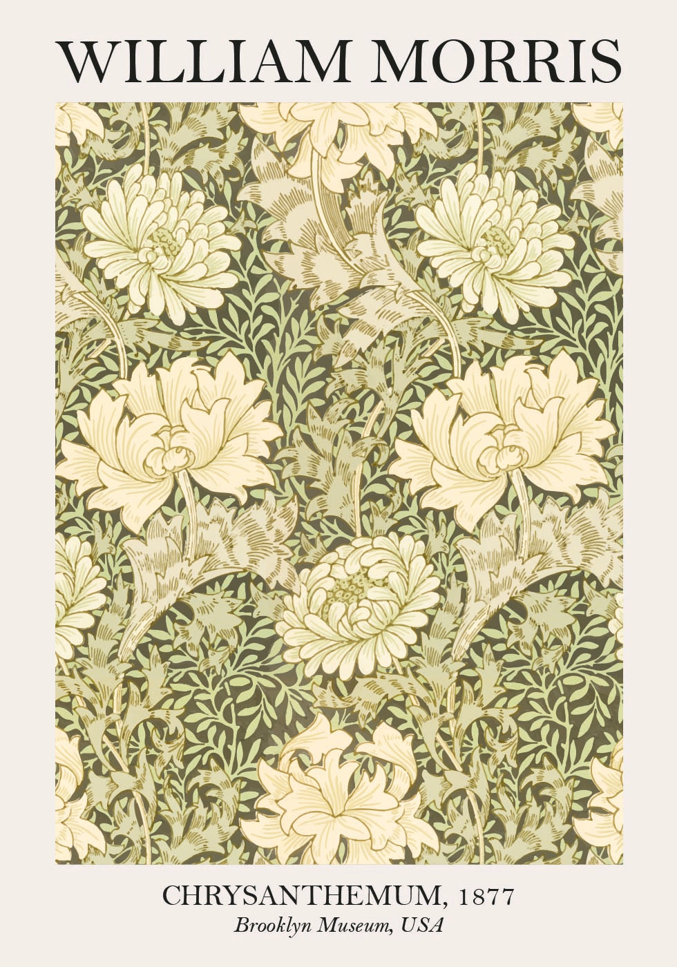 William Morris Chrysanthemum Plakat