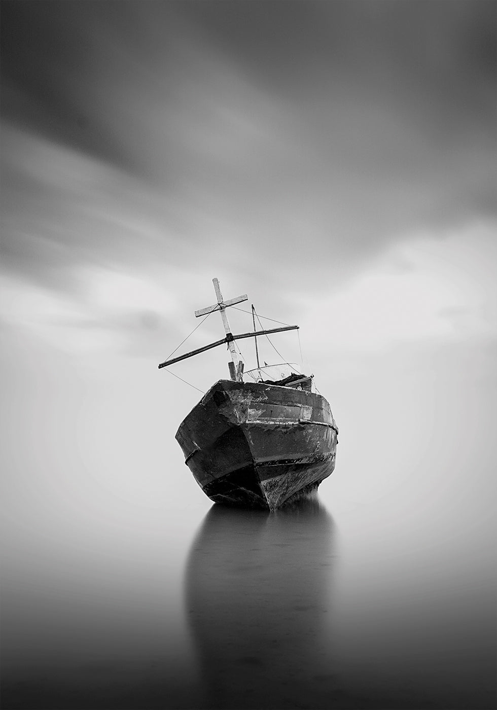 An Old Ship Stranded Plakat