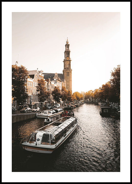 Walk Along The Prinsengracht Canal Plakat