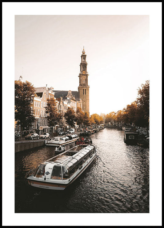 Walk Along The Prinsengracht Canal Plakat