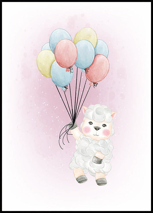 Animals And Balloons No. 4 Plakat