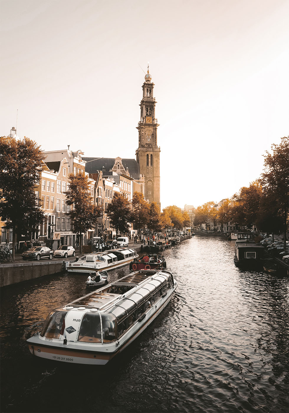 Walk Along The Prinsengracht Canal Plakat